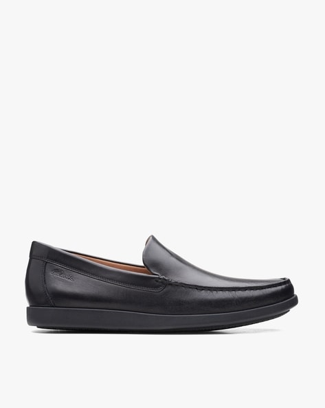 Clarks Leather Slip-On Loafers