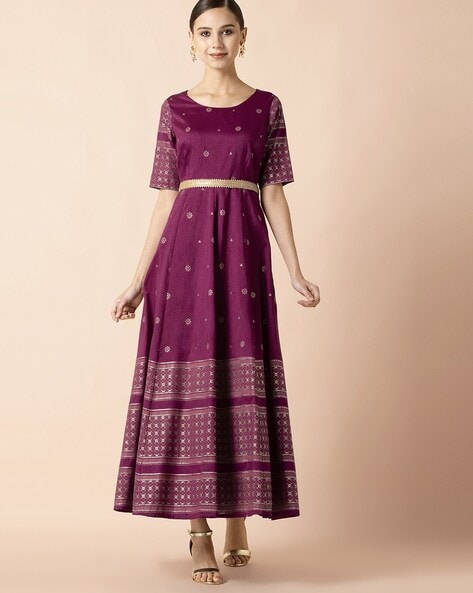 Buy Purple Dresses & Gowns for Women by Indya Online