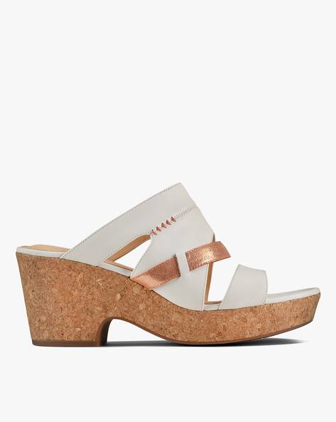 strappy wedge heels