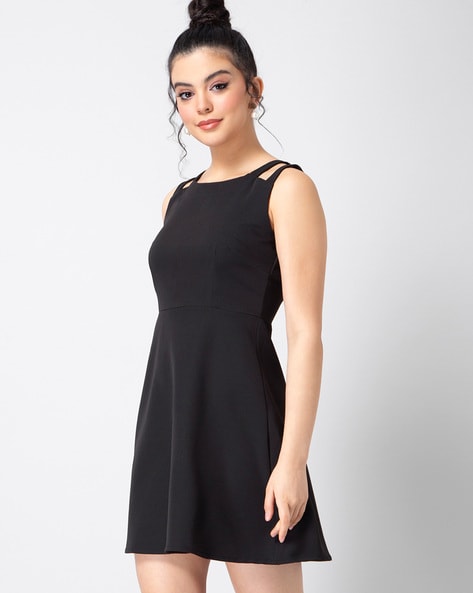 Cute Black Skater Dress - Mesh Skater Dress - Mesh Dress - Lulus
