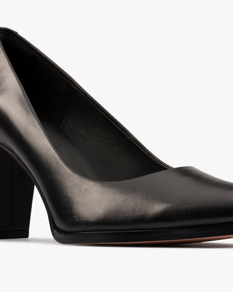 Clarks block heel pumps new arrivals