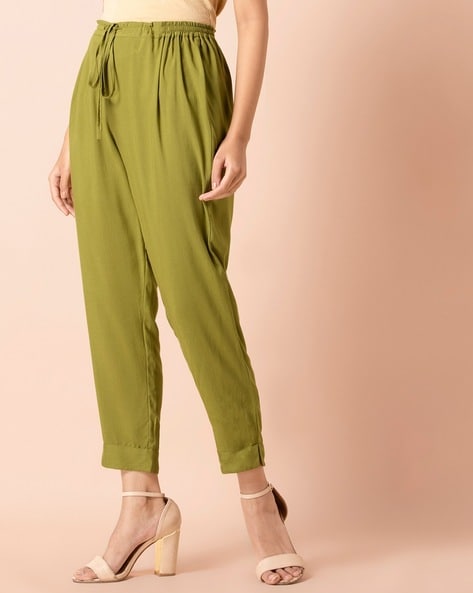 Buy Blue Trousers & Pants for Women by SUPERDRY Online | Ajio.com