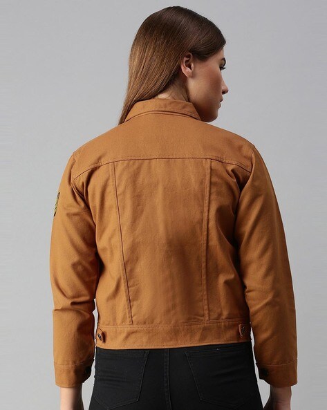 Women's Artcher Flat Felled Seam Jacket - Brown | WiesMade