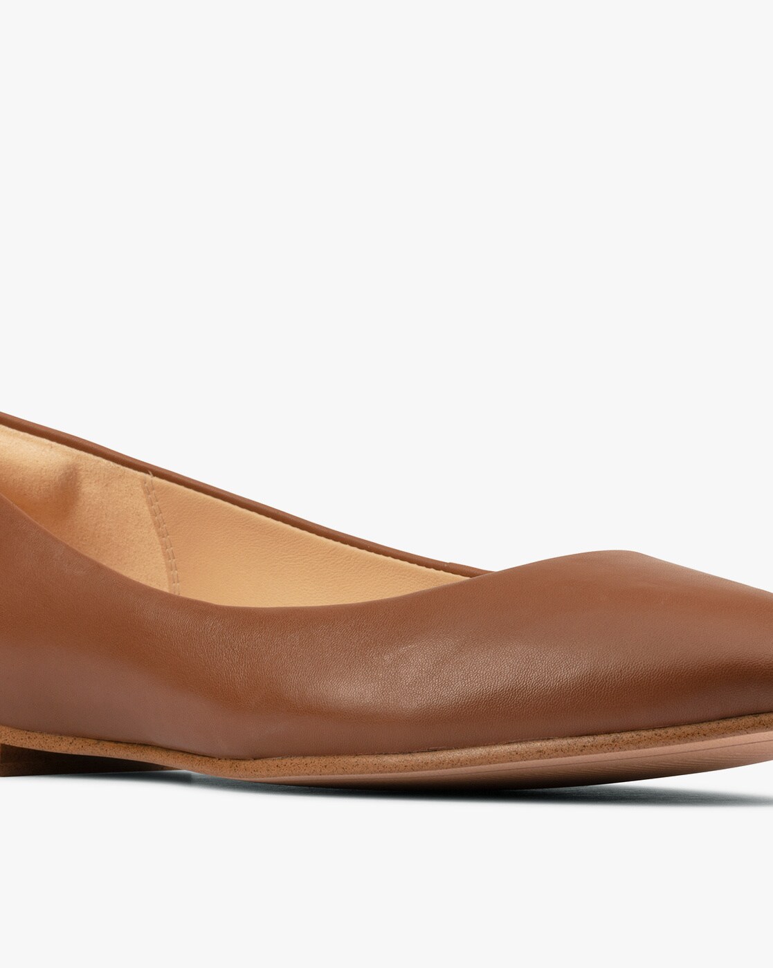 Tan ballerina online shoes