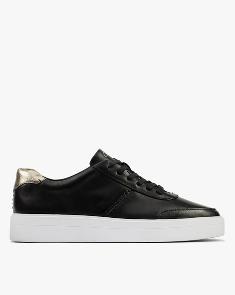 Clarks Women Panelled Lace-Up Sneakers