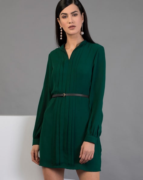 Buy Green Dresses for Women by FABALLEY Online