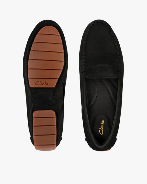 Clarks suede loafers on sale womens