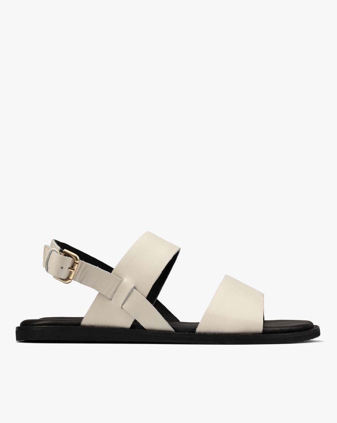 double buckle sandals rubber