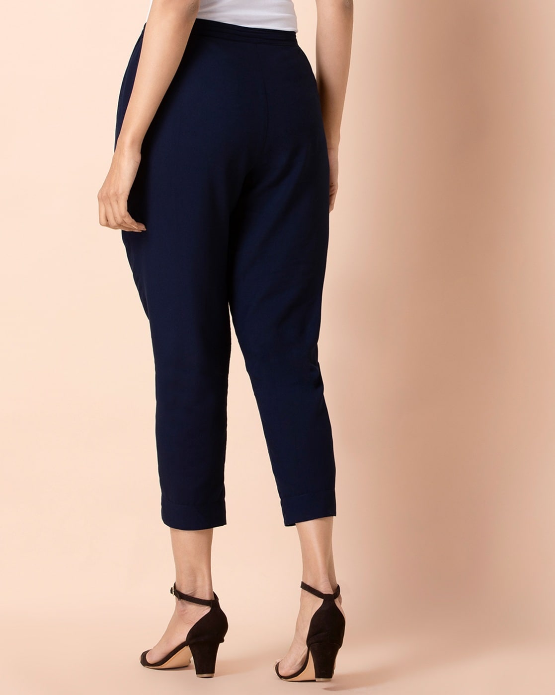 Long Cigarette Ponte Pants - Navy | Universal Standard