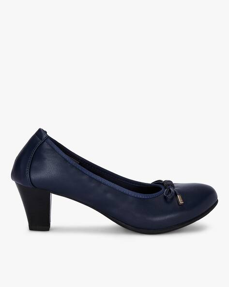navy heels size 3