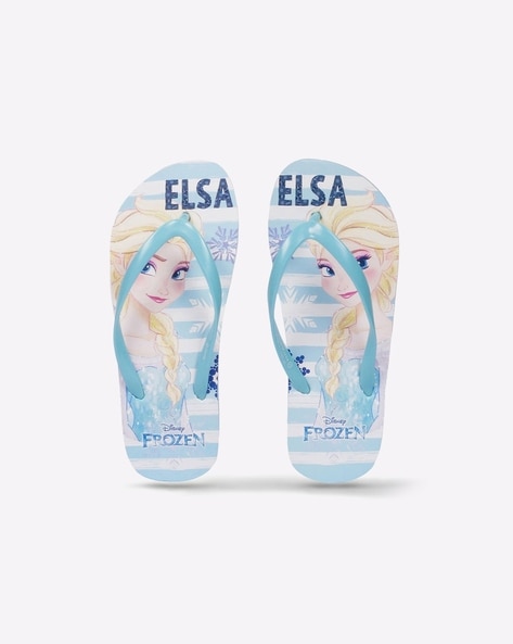 Disney Frozen Print Thong-Strap Flip-Flops