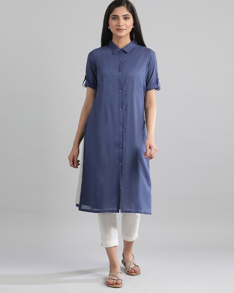 Front open outlet kurtis online