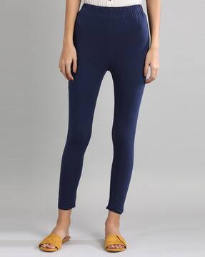 Buy Navy Blue Leggings for Women by 