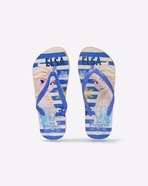 Disney Frozen Print Thong-Strap Flip-Flops