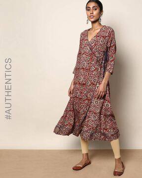 kalamkari boat neck kurtis