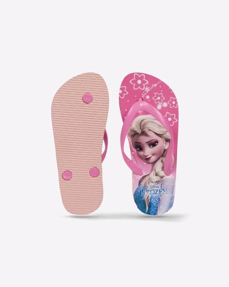 Frozen Print Thong-Strap Flip-Flops