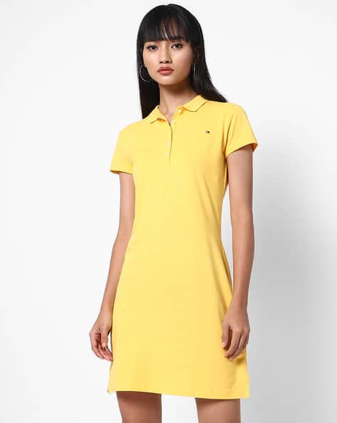 Yellow polo shirt dress Clearance