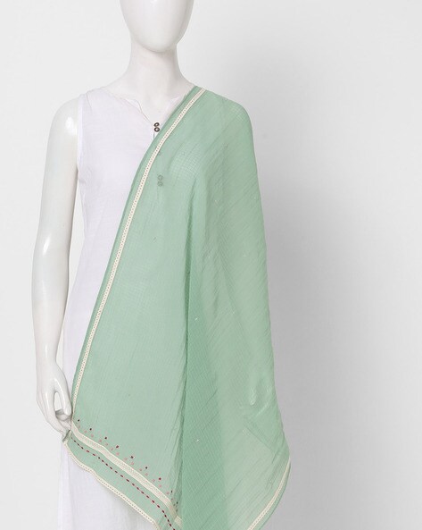 Dupatta with Lace Details Price in India