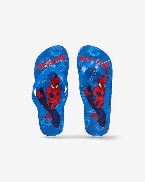 Disney Spider-Man Print Thong-Strap Flip-Flops