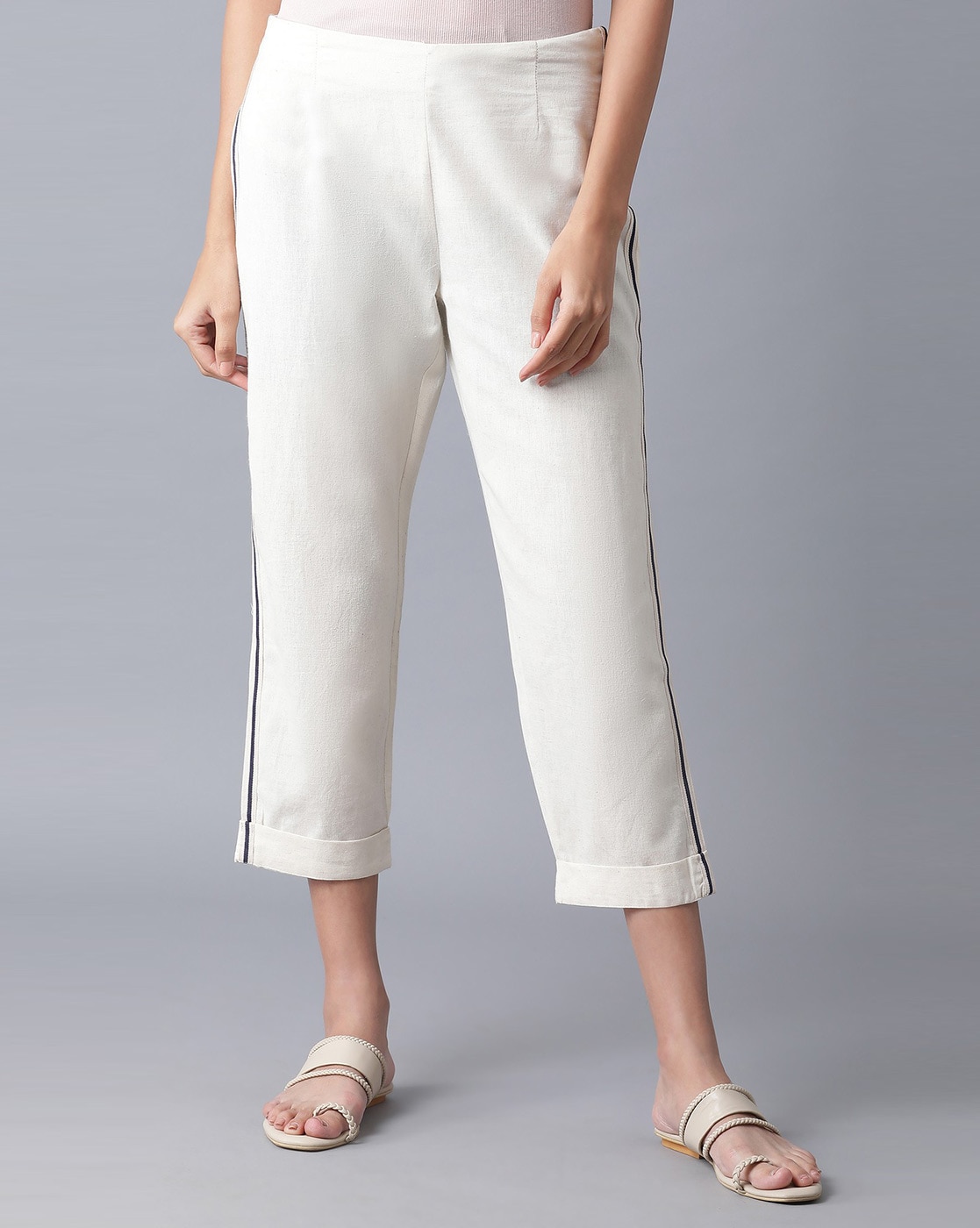 Buy Washed MidCalf Length Pants Online at Best Prices in India  JioMart