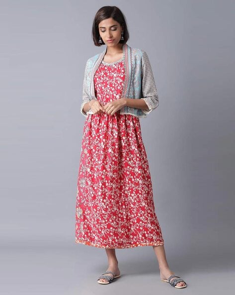 Ajio shop midi dresses