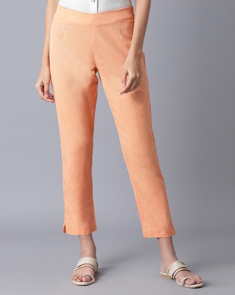 Buy Golden Trousers  Pants for Women by W Online  Ajiocom