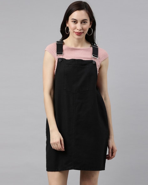 black womens pinafore