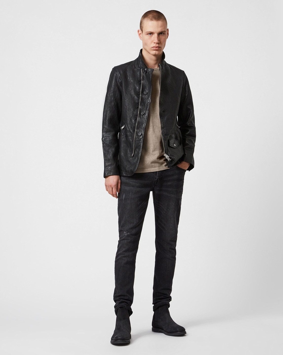 all saints vieno leather jacket