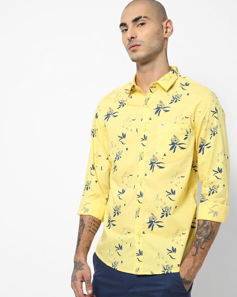yellow floral shirts