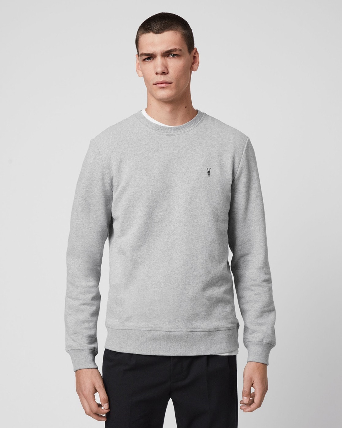 Allsaints raven cheap crew sweatshirt