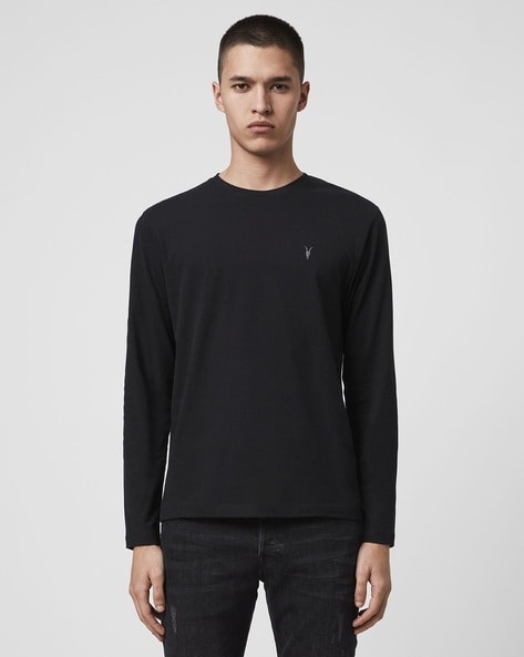 all saints black t shirt