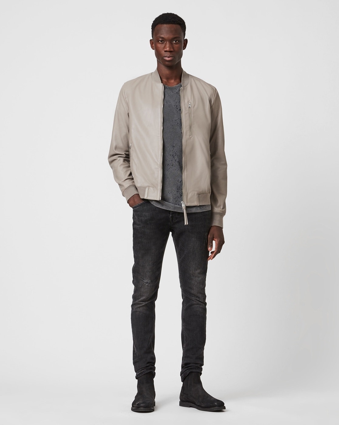 mens all saints bomber jacket