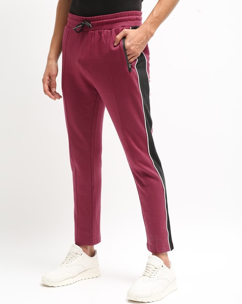 Buy ZEDD Solid Cotton Blend Relaxed Fit Men's Track Pant | Shoppers Stop