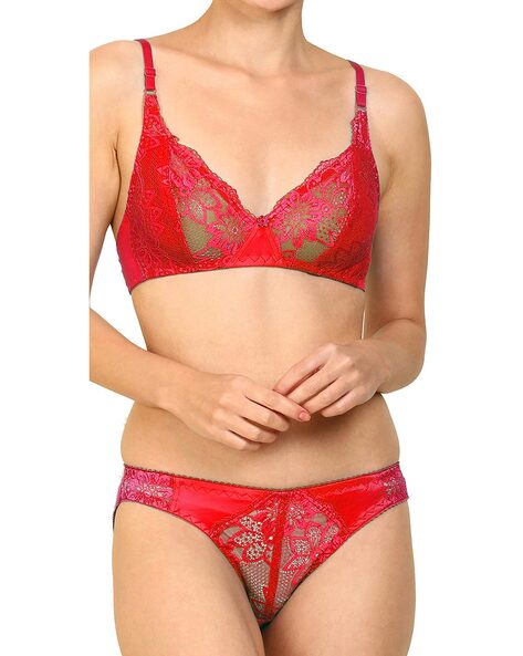 Buy CUKOO Lacy Red Bra Online at Best Prices in India - JioMart.