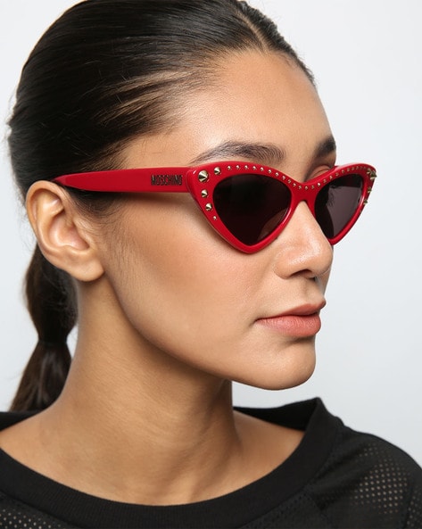 Red hot sale moschino glasses