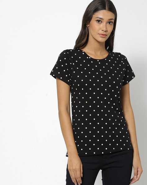 Buy Harpa Women Black T-shirt Online at Best Prices in India