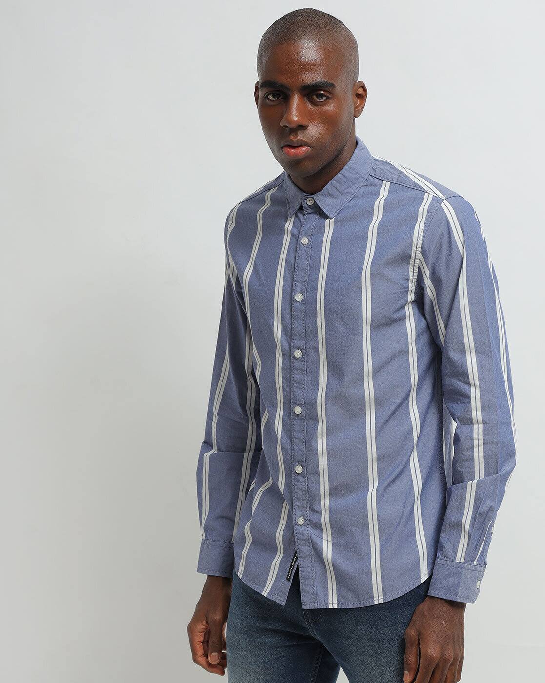 Buy Blue Shirts for Men by ALTHEORY 