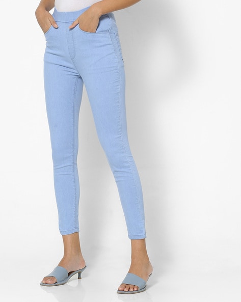 Buy Sky Blue Jeans & Jeggings for Women by Recap Online