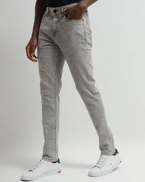 Buy Grey Jeans for Men by ALTHEORY 