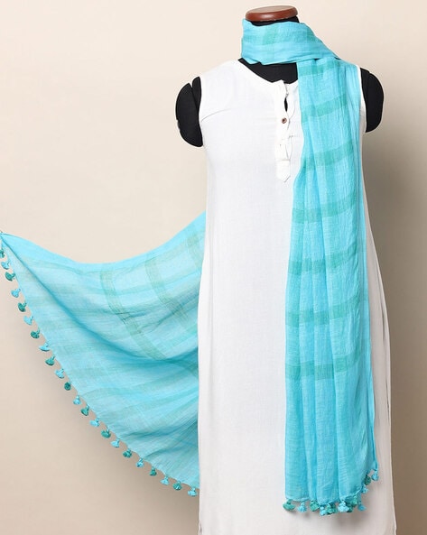 Handloom Linen Dupatta Price in India