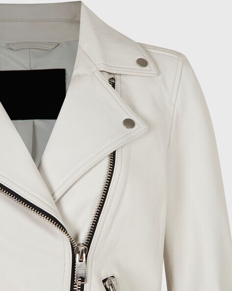 Rock-white leather Jacket ⊶ Online at a great price — Pause Jeans™