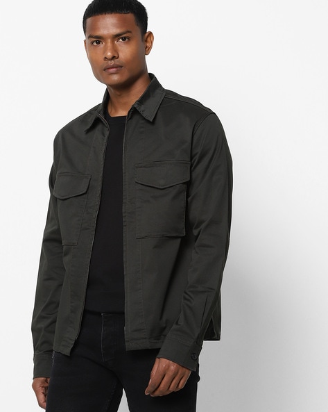 AMI Paris flap-pocket long-sleeve Jacket - Farfetch