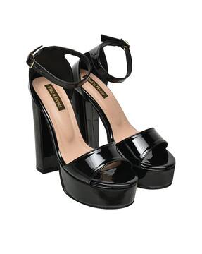 platform open toe heels