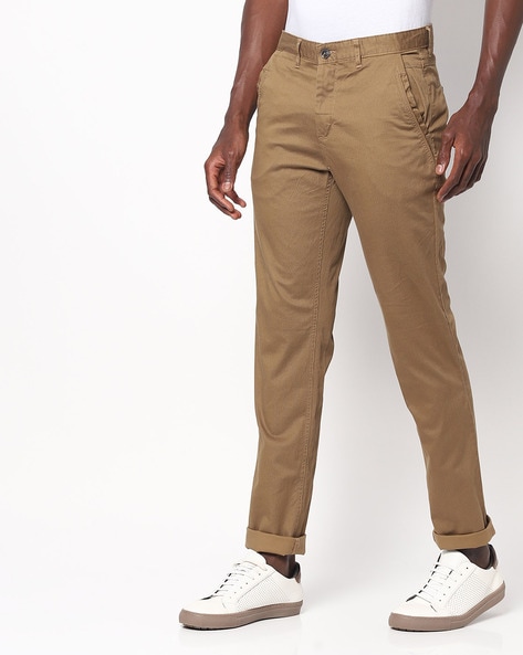 Olive Solid JOHN PLAYERS SELECT TROUSER, Skinny Fit at Rs 650 in Mau