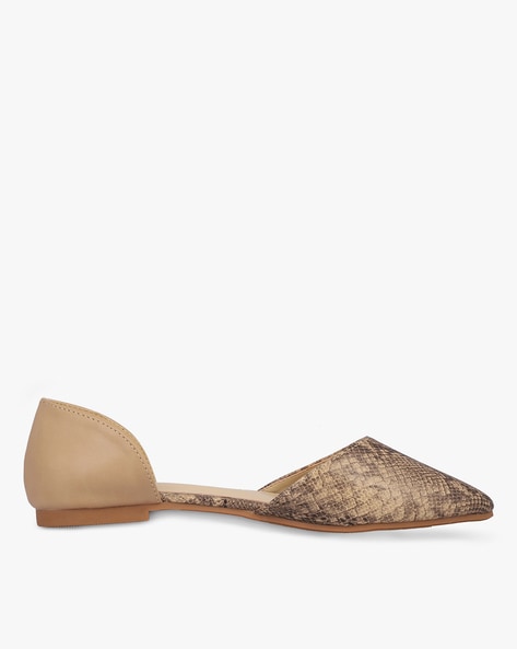 Ceriz Reptilian Print Pointed-Toe Pumps