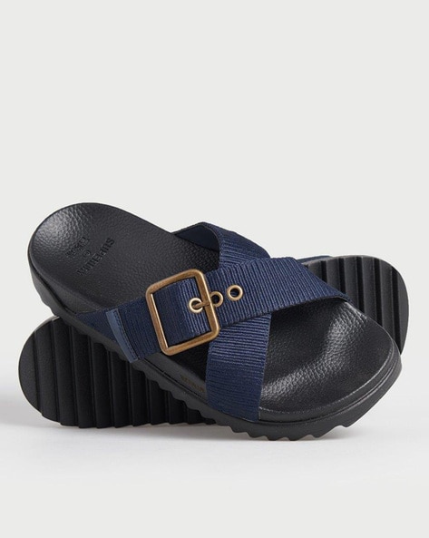 Superdry Slides with Criss-Cross Straps