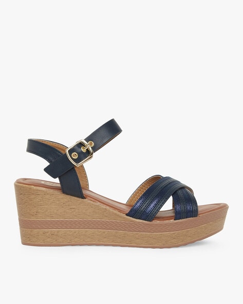 Made In Spain Summer-Ready Elastic Straps Espadrille Wedge Sandals