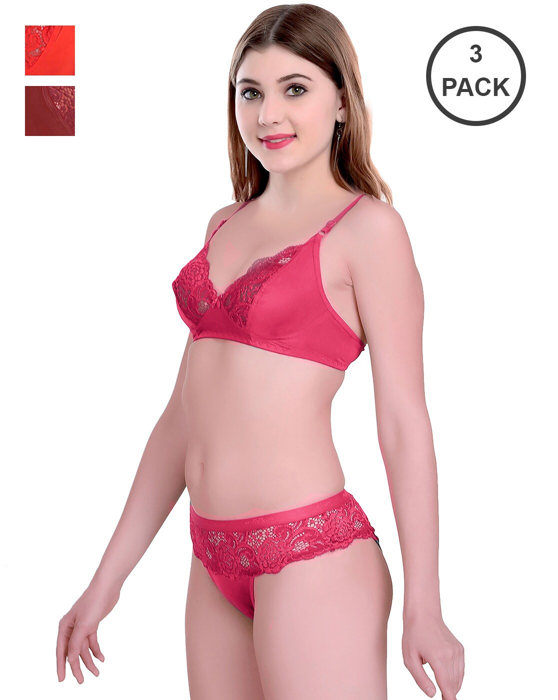 Pack of 3 Bra & Panty Sets