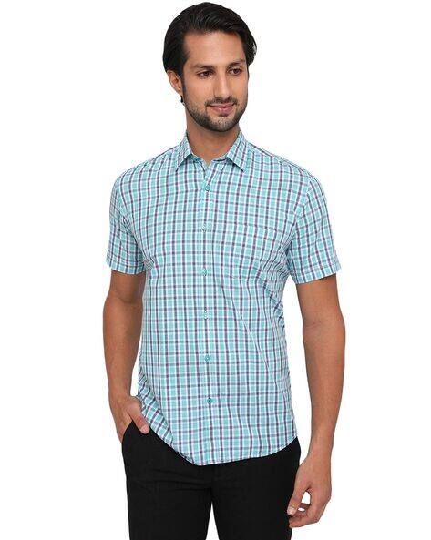 Buy Blue Shirts for Men by Greenfibre 