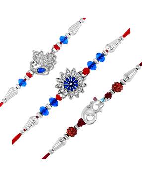 om jewells CO1000403 Pack of 3 Embellished Rakhis-picture-20